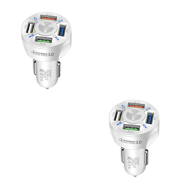 Tholdsy de coche 4 puertos Vehículo Camión Auto Teléfono móvil portátil Tableta portátil 4 en 1 Adaptador de pantalla de luz de Type3 NO3