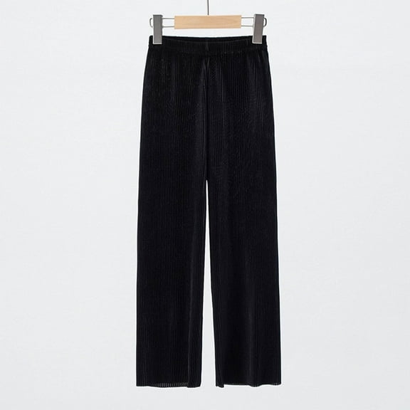 Juslio Boys Pants Solid Casual Straight Outwear Black