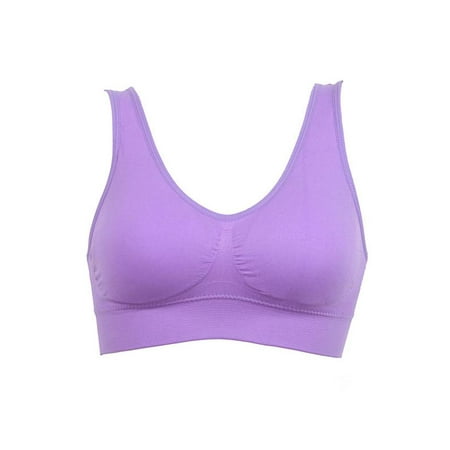 

Topumt Womens Yoga Sexy Sports Running Bra Stretch Shaper Padded Vest