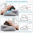 thumbnail image 4 of VAVSEA Cervical Pillow for Neck Pain Relief, Contour Memory Foam, Ergonomic Orthopedic Neck Support Pillow for Side, Back & Stomach Sleepers with Breathable Pillowcase, Grey, 4 of 8