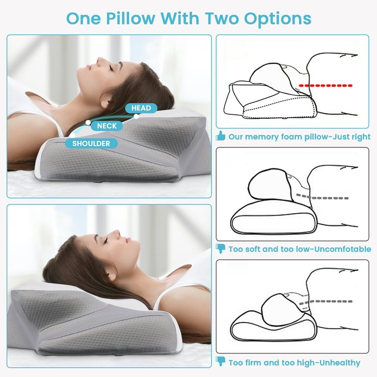 Double contour best sale pillow