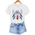 thumbnail image 7 of Busydd Tshirts Shirts for Women 4th of July American Flag Print Cotton T Shirts Independence Day Patriotic Graphic Tees Casual Summer Crewneck Short Sleeve Tops M, 7 of 7