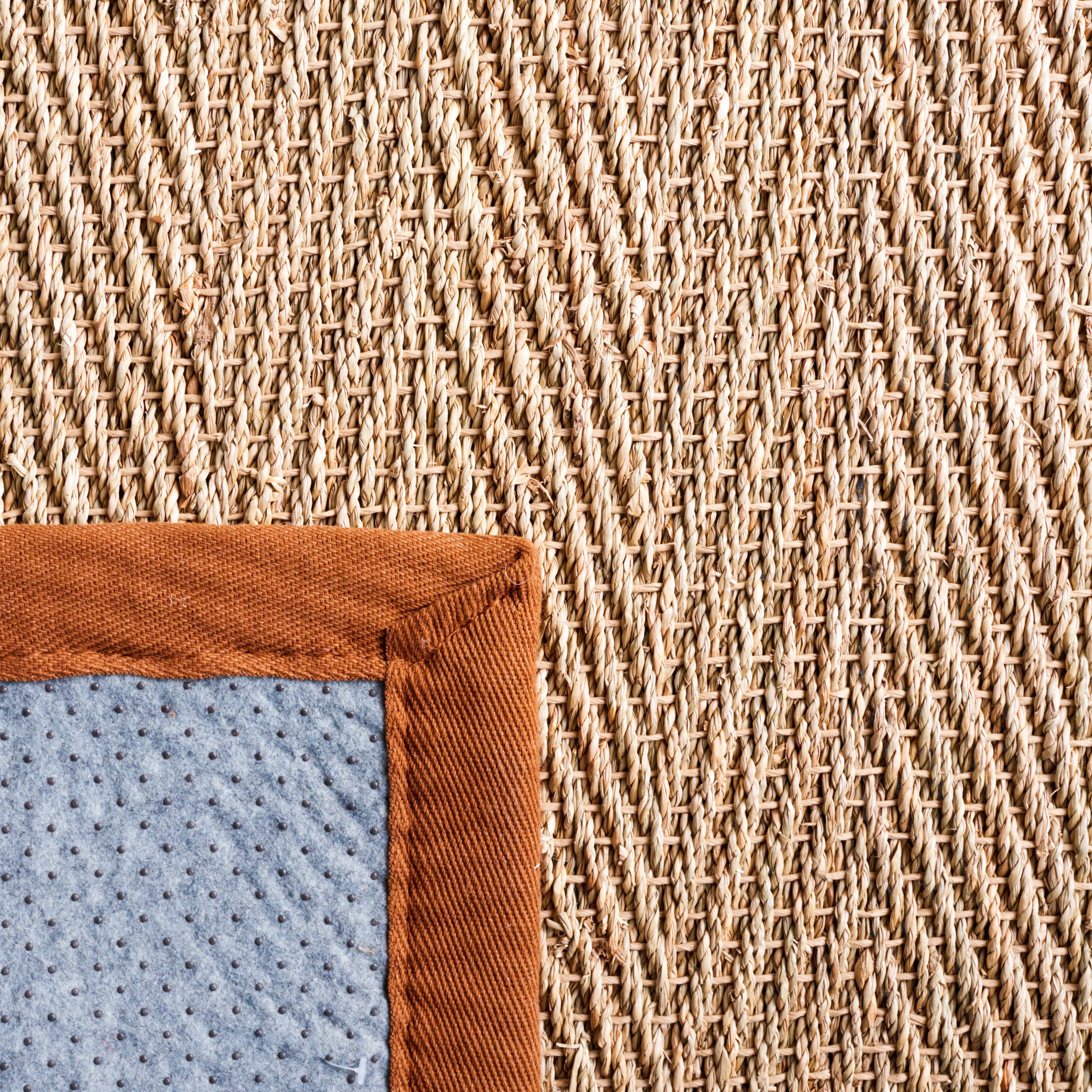 SAFAVIEH Natural Fiber Maisy Solid Area Rug, Natural/Brown, 2' x 3'