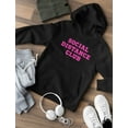 thumbnail image 4 of Social Distance Club Hoodie Funny Quarantine Introvert Men and Women Pullover White Print Black Medium, 4 of 6