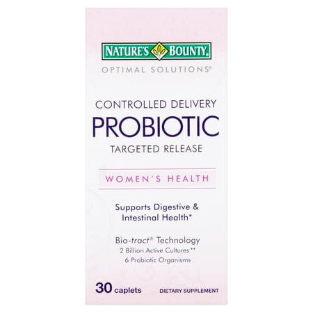 Nature's Bounty Optimal Solutions contrôlée Livraison Probiotic supplément alimentaire Caplets, 30 count