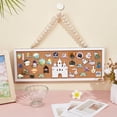 thumbnail image 4 of Rectangle Castle Pin Board Cork Board DIY 15x5 Inch Bulletin Display Board Wall Mounted Cork Board, 4 of 5