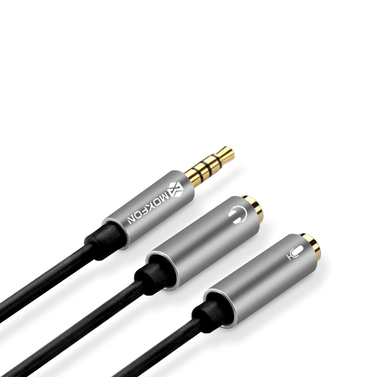 Audio Adapter Cable Headset Extention Splitter Adapter 1 in 2 Combo Audio Jack for PS4,Tablet