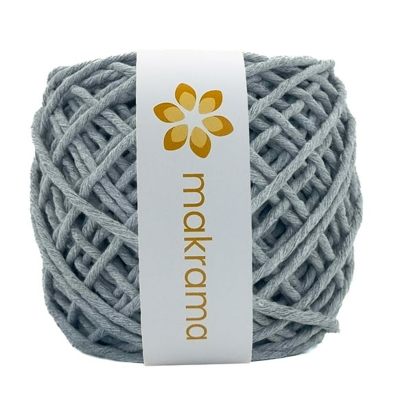 Hilaza Algodón 3mm Makrama 100m Gris Denim