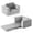 Grey-Standard, variant on Teal Large Convertible Fold Out Lounge Chair 2-in-1 Sofa for 1-5 Years
