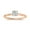 Rose Gold, variant on 0.25 Carat Solitaire Round Lab Grown White Diamond Textured Shank Engagement Ring for Women in 18K Solid Yellow Gold, Size 7