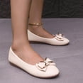 thumbnail image 6 of Wowcloth Women's Fashion Casual Slip-On Round-Toe Ballet Flats - Comfortable Low Wedge Heel & Bowknot Design, Breathable Daily Walking Shoes for Women, 6 of 8