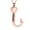 Rose, variant on Personalize Heart Fish Hook Urn Pendant Cremation Jewelry for Ashes Keepsake Memory Necklace Memorial Jewelry