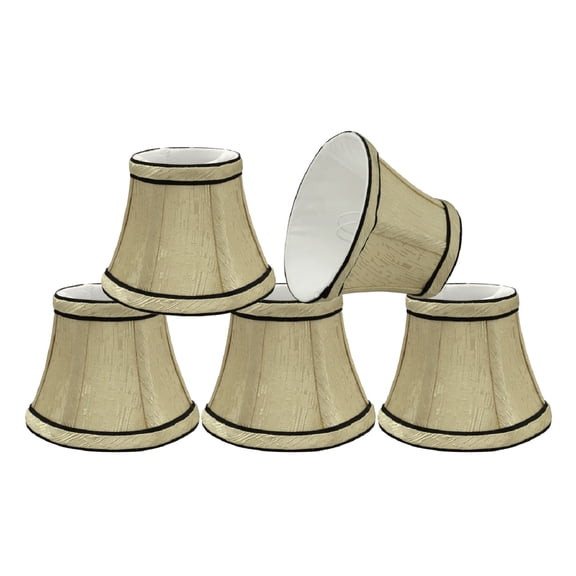 Aspen Creative Corporation 5'' Fabric Bell Candelabra Shade (Set of 5)