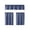Blue, variant on Solid Color Tier Curtain Set 3 Piece 30 Inch Semi Sheer Light Filtering Heat Insulating Small Window Valance