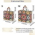 thumbnail image 2 of FORMRS Womens Corduroy Tote Bag Crossbody Shoulder Handbag with Pocket, Colorful Floral Pattern, 2 of 7