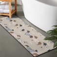 thumbnail image 2 of Cute Cartoon Dachshund Bathroom Rugs Mat,Non Slip Microfiber Bathroom Rug,Rubber Backing,Soft Bathroom Mats for Bathroom Floor,Tub and Shower,47x17in(120x43cm), 2 of 5