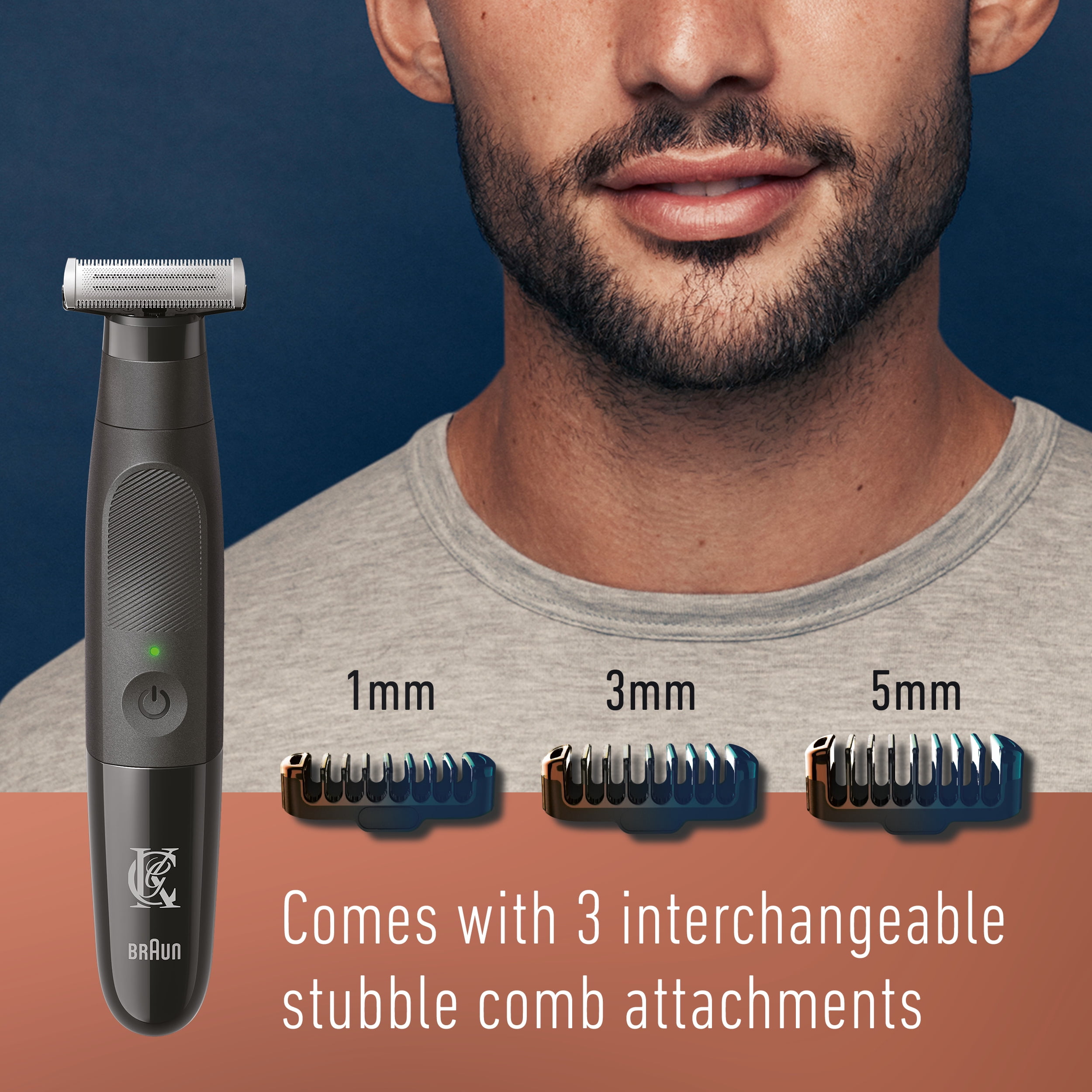 King C. Gillette Men's All-In-One Styler Cordless Electric Stubble Trimmer with 4D Blade