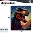 thumbnail image 4 of Stupell Industries Contemporary Dinosaur with Sunset Landscape Canvas Art, 36 x 48, by Creative Studio, 4 of 8