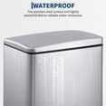 thumbnail image 6 of Slim 12 Gallon Kitchen Step Trash Can, Soft Close Lid Stainless Steel Garbage Bin with Inner Bucket, Space Saving for Home Office Bathroom Narrow Spaces - Silver, 6 of 7
