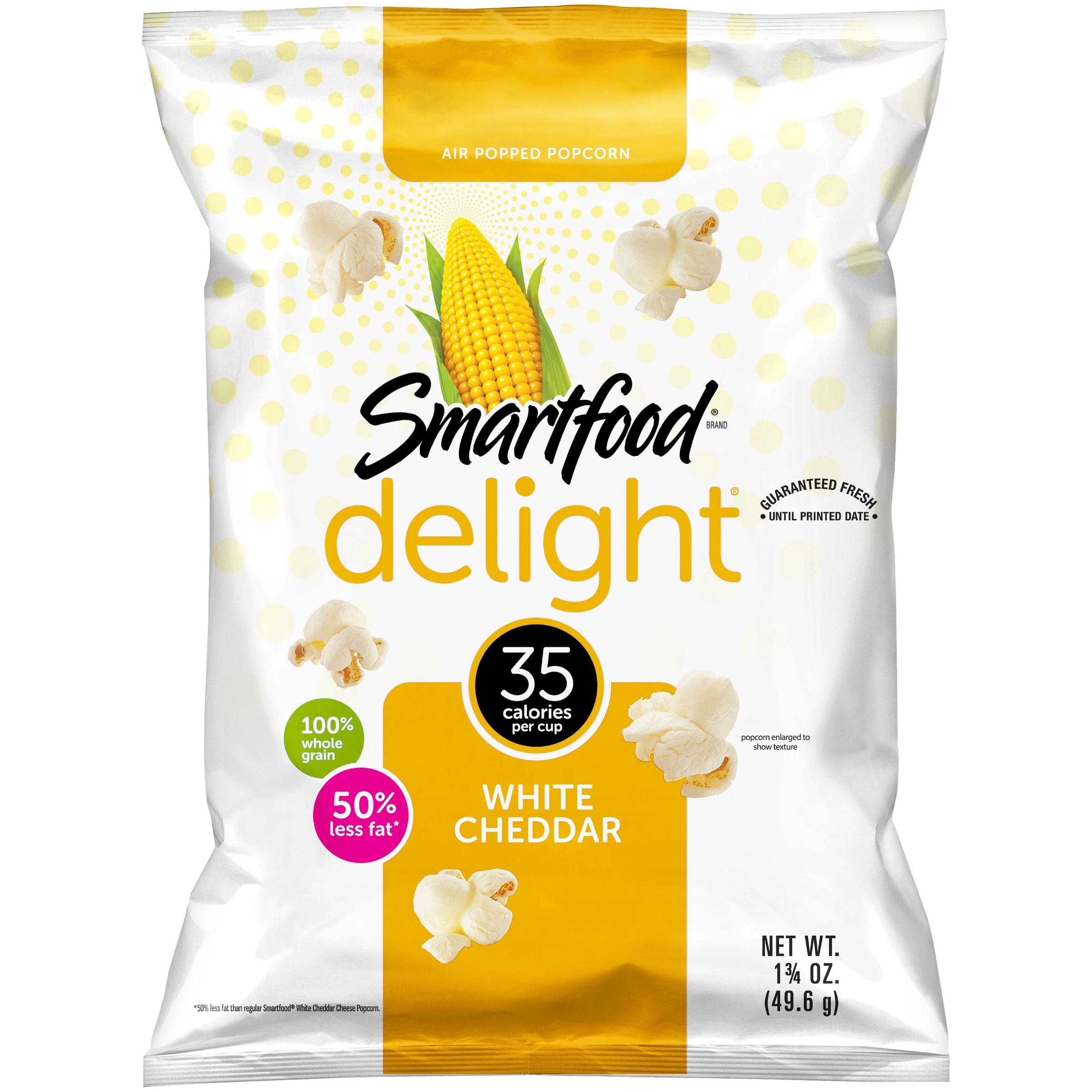 Smart50 White Cheddar Popcorn, 1.75 Oz Bag