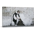 thumbnail image 1 of ARTCANVAS Maid in London Canvas Art Print by Banksy - Size: 40" x 26" (1.50" Deep), 1 of 9