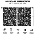 thumbnail image 2 of Blackout Kids Curtains,Black Witch Cat Skull Pattern Childrens Insulated Curtains Set Of 2,Bedroom Essentials,Toddler Room Decor 42x54in(106x137cm), 2 of 5