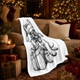 thumbnail image 3 of Cheerful French Bulldog Christmas Festive Holiday Dog, Festive Pet Portrait Pattern, Warm Flannel Blanket for Living Room and Bedroom, Dog Lovers Christmas Gift, Pet Lover Home Decor, 3 of 9