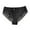 Black, variant on Posijego Women Plus Size Underwear Lace Panty Briefs High Waisted Breathable Comfortable Panties XL-4XL