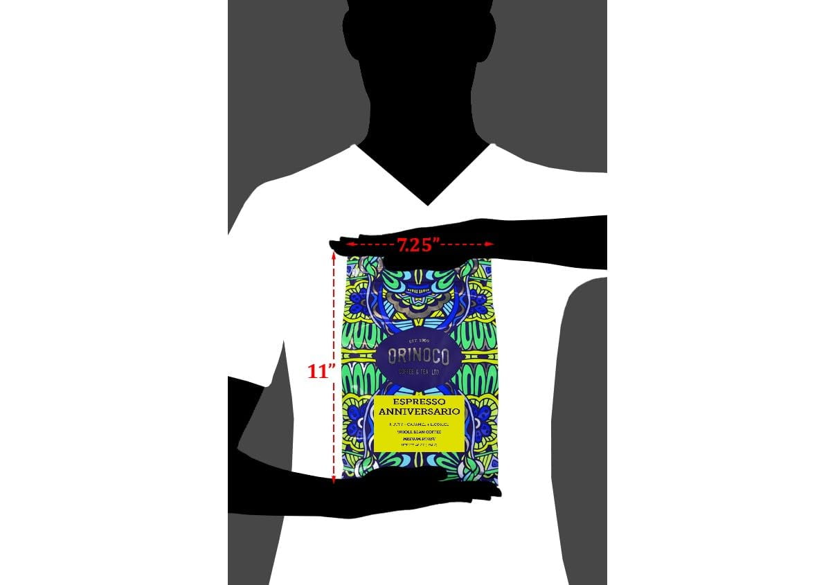 Orinoco Espresso Anniversario 2.5lb bag, Medium Roast, Whole Bean Coffee, 100% Arabica beans