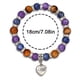 thumbnail image 3 of Pulsera de cuerda elástica con colgante de amatista, regalo, 3 of 6