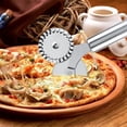 thumbnail image 4 of Cortador de pizza en forma de rueda, cortador de pizza de acero inoxidable, cortador de pizza, cortador de pizza de grado profesional, 4 of 12