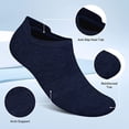 thumbnail image 5 of 6 Pairs No Show Socks for Men,Mens Low Cut Invisible Ankle Socks,Non Slip Cotton Casual Sneaker Trainer Socks with Arch Support(7-13), 5 of 7