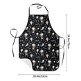 thumbnail image 4 of Naloa 1Pack Adjustable Bib Apron Waterdrop Resistant Cooking Kitchen Aprons for Women Men Chef, cute Skull bone Print, 4 of 5