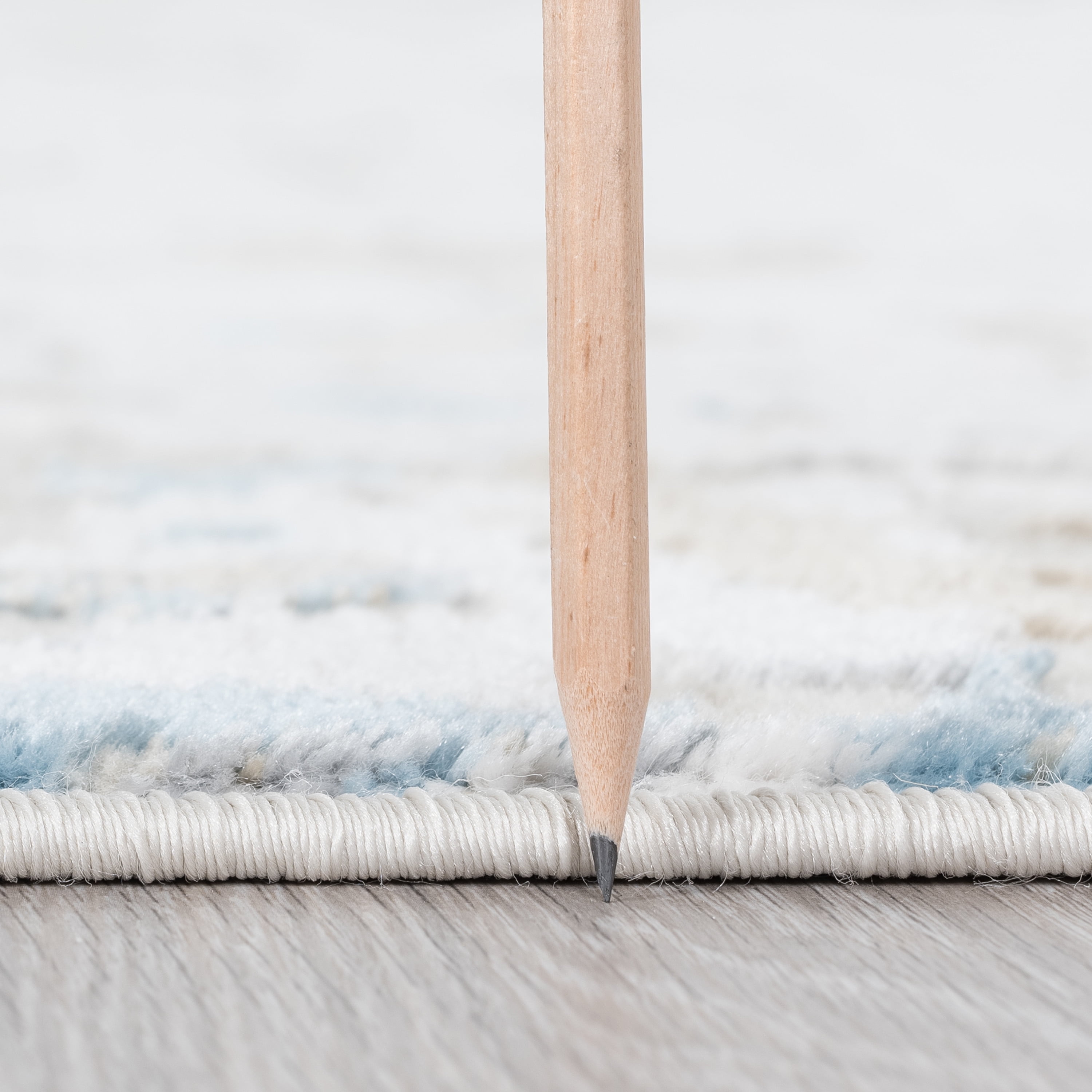 Contemporary 3x10 Area Rug (2'8'' x 9'10'') Abstract Beige Indoor Runner Easy to Clean