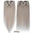 thumbnail image 3 of SEGO Clip in Hair Extensions Human Hair 100% Real Remy Hair 10-24 inch Full Head Thick Hair Pieces Silky Straight Balayage Hair Cleanrance, 3 of 9