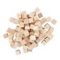 thumbnail image 2 of 100 cubos de madera de pino cuadrados en blanco para manualidades de bricolaje, rompecabezas de primera infancia, juguete de 10 mm, 2 of 14
