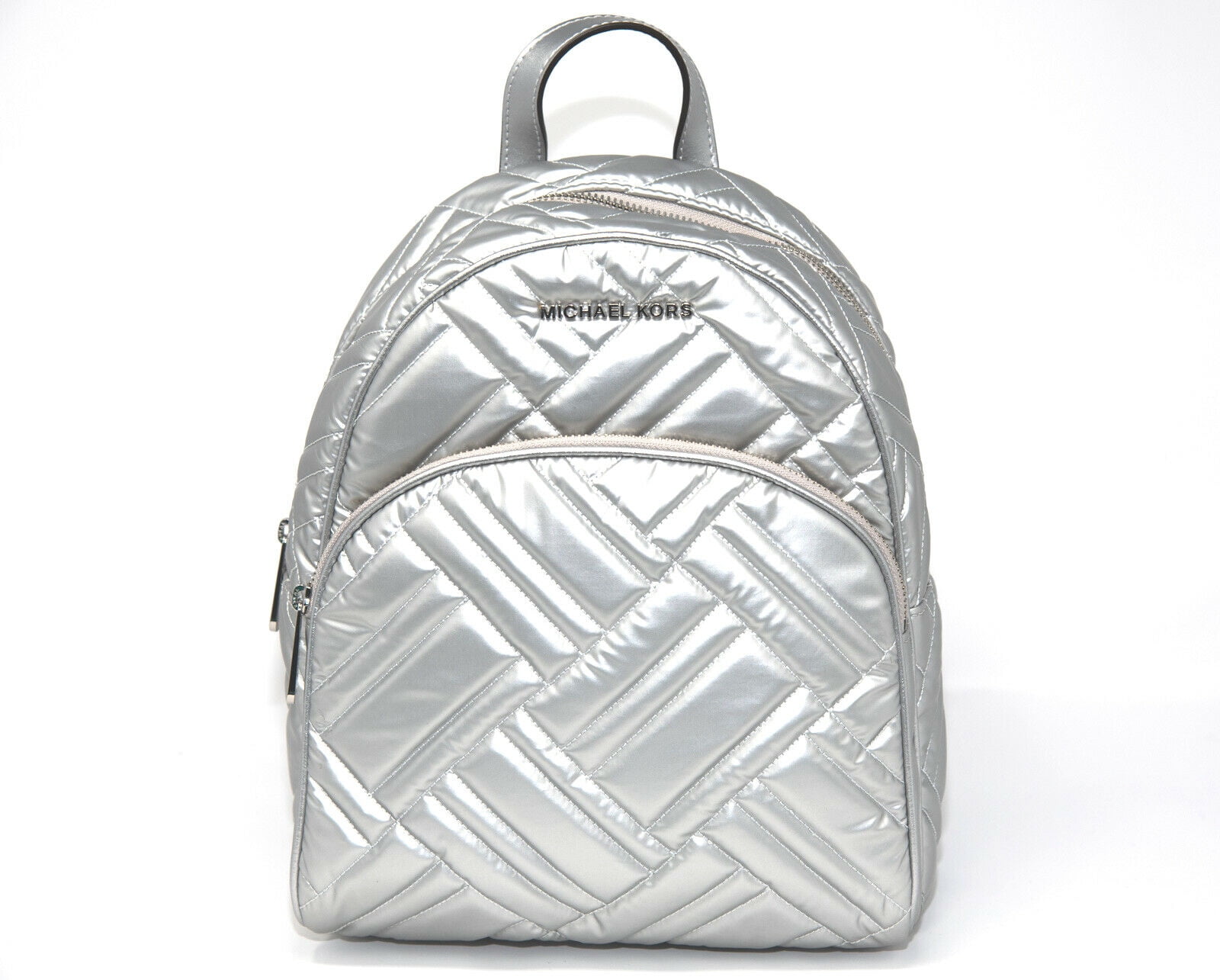michael kors silver backpack