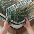 thumbnail image 3 of Twin Sze Fitted Sheet Set - Vintage Floral 2 Piece Bedding Sets 16" Deep Pocket Fitted Sheet with 1 Pillowcase, Retro Abstract Art Summer Flowers Watercolor Brushed Microfiber Hotel Luxury Bed Sheets, 3 of 9