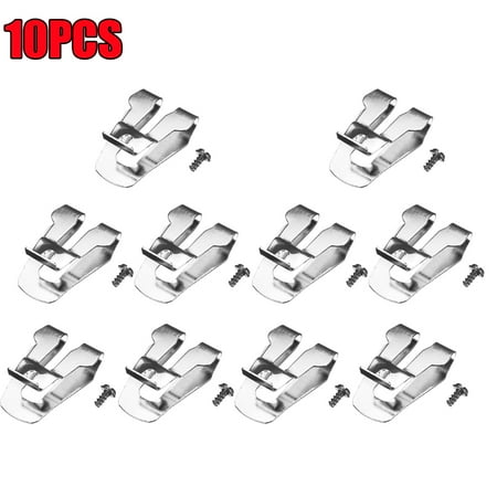 

10PCS Replacement Stainless Steel Belt Hooks with Screws and Power Tool Parts