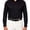 Black, variant on Modena Men's Extra Slim Fit Stretch Dress Shirt, Spread Collar