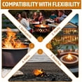 thumbnail image 7 of Fire Pit Grate, Heavy Duty Iron Round Firewood Grate, Round Wood Fire Pit Grate 24", Firepit Grate with Black Color  Fire Grate with 4 Removable Round Legs for Burning Fireplace and Firepits, 7 of 7