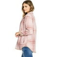 thumbnail image 3 of Love Tree Women's Reversible Corduroy Plaid Flannel Shacket (S, Camel), 3 of 3