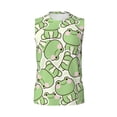thumbnail image 6 of Lsque Cute Frog Print Men's Cotton Blend Sleeveless Muscle Shirts (S-3XL)- Moisture Wicking, Odor Protection, UPF 30+,Medium, 6 of 8