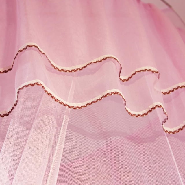 Hongzer Mosquitera Princesa, Elegante Princesa de Encaje, Cama para ni?os, Cortina Transpirable, mosquitera para Ropa de Cama para ni?as, mosquitera Plegable(Rosado) Ecomeon no