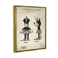 thumbnail image 3 of Stupell Industries Mouse Character Figure Diagram Graphic Art Metallic Gold Floating Framed Canvas Print Wall Art, Design by Karl Hronek, 3 of 6