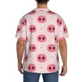 thumbnail image 5 of Sigee Pig Noses Print Men's Shirts Casual Button Down Short Sleeve Summer Beach Shirt Hawaiian Vacation Shirts Tee Shirt-, 5 of 7