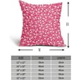 thumbnail image 4 of Hot Pink Beige Daisy Floral Pillow Covers 20X20 Inch Vintage Flowers Decorative Pillow Cases Set of 2 Preppy Block Print Linen Throw Pillows Farmhouse Decor For Couch Porch Bed Cushion Outdoor, 4 of 6