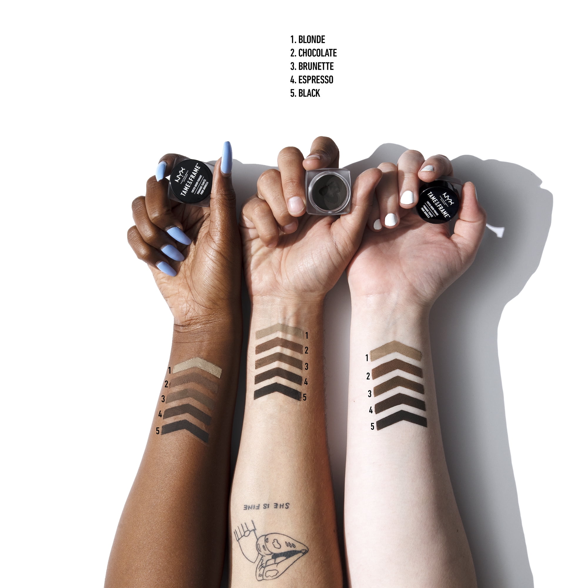 NYX Professional Makeup Tame & Frame Brow Pomade, Black