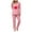 Pink 1, variant on Kaemgyyd Women's Pajama Set Long Sleeve Lounge Set 2 Piece Fall Casual Outfits Loose Soft Printing Top and Wide Leg Pants Sleepwear