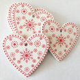 thumbnail image 3 of 12Pcs Wooden Christmas Tree Pendent Christmas Snowflake Star Ornament Xmas Home Party Wedding New Year Hanging Red Decoration, 3 of 5